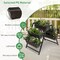 Black 3-Tier Vertical Raised Garden Planter Bed with 5 Plant Boxes and 2 Built-in Handles
